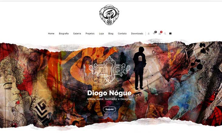 Agência Next Step cria novo site do Diogo Nógue