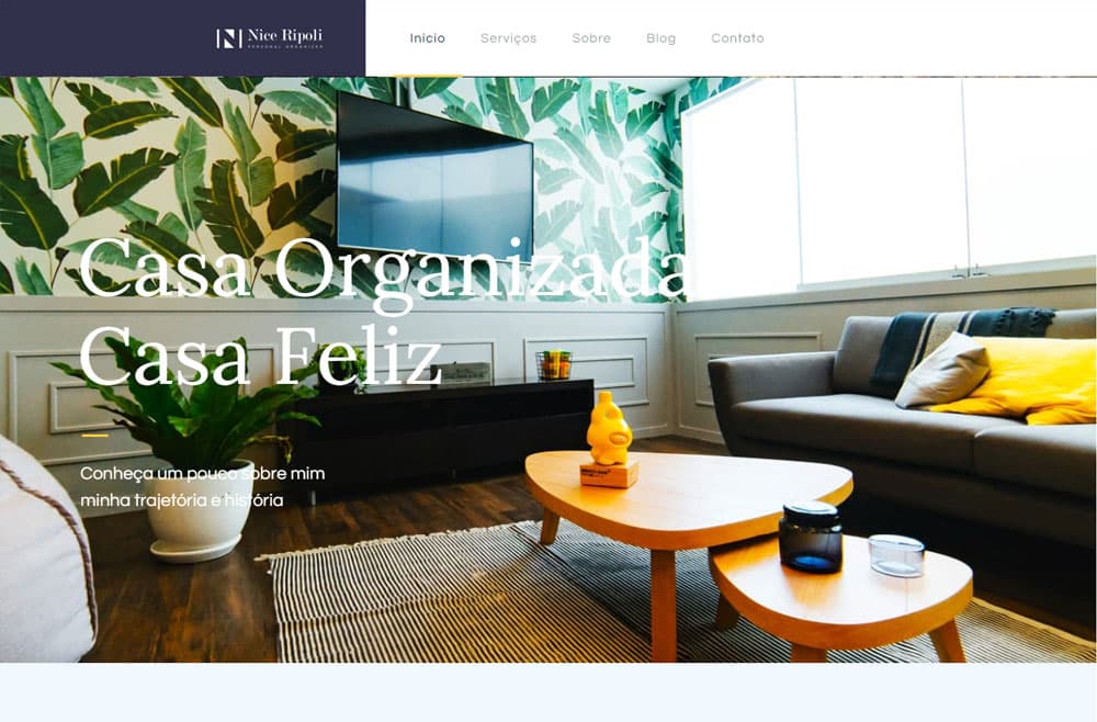 Criamos o site da Nice Ripoli Personal Organizer - Agência Next Step - Criação de Sites e Consultoria SEO
