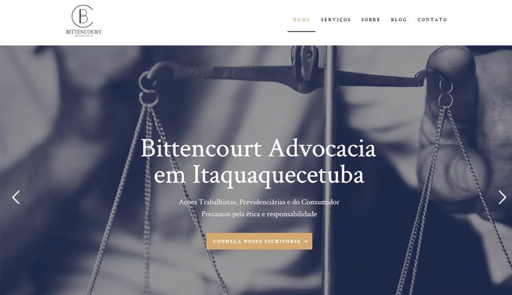 Criamos o site da Bittencourt Advocacia - Agência Next Step - Criação de Sites e Consultoria SEO