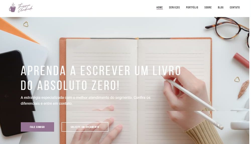 Criamos o site da Thassia Andrade - Agência Next Step - Criação de Sites e Consultoria SEO