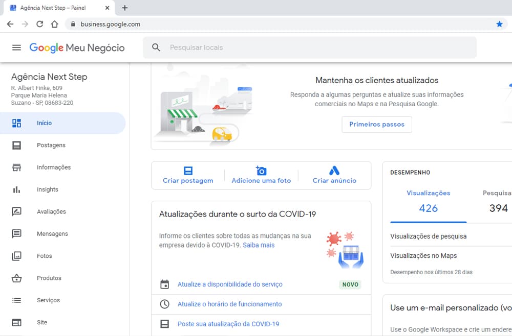 Google Meu Negócio: 5 motivos para você começar a usar hoje mesmo - Agência Next Step - Criação de Sites, Consultoria SEO e Hospedagem de Sites em Suzano - SP