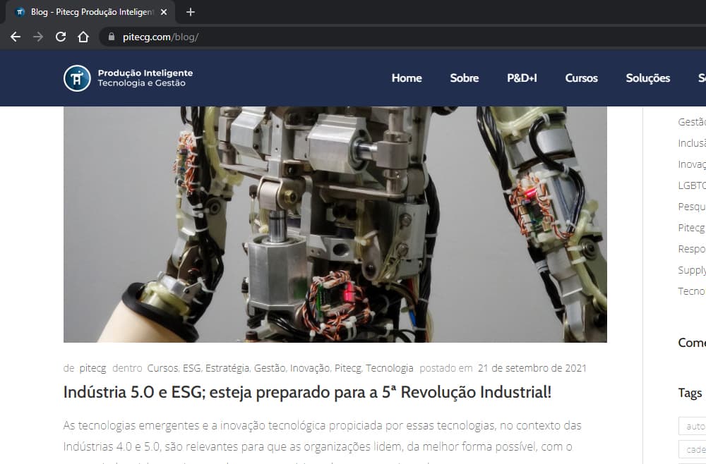 Criamos o site da Pitecg - Agência Next Step - Criação e Otimização de Sites