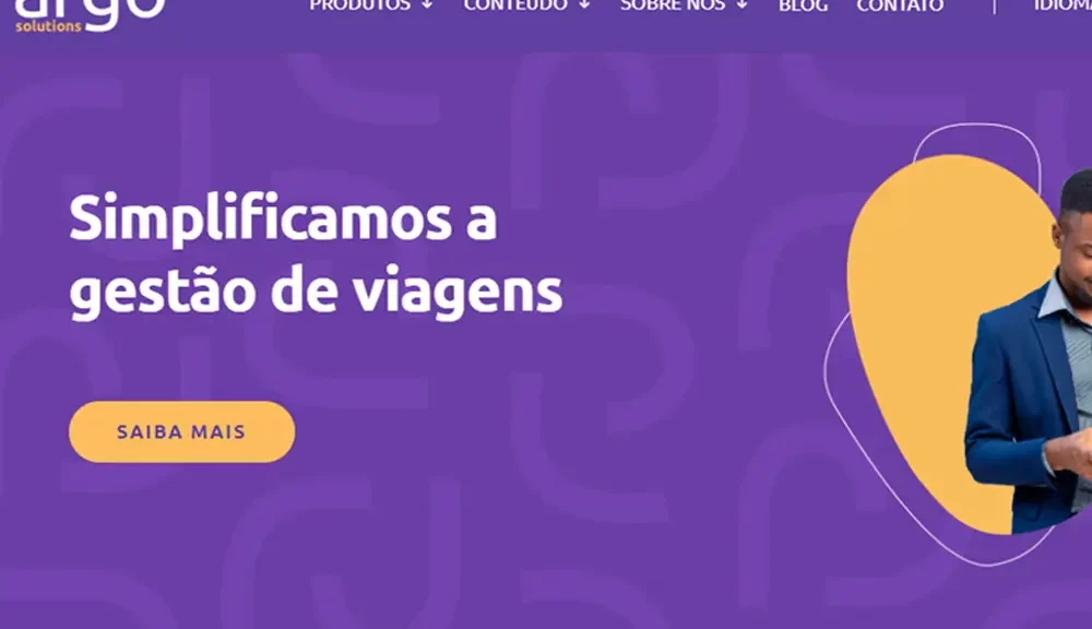 Criamos o site da Argo Solutions - Agência Net Step: criamos o site da multinacional de gestão de viagens e desepsas corporativas, confira!