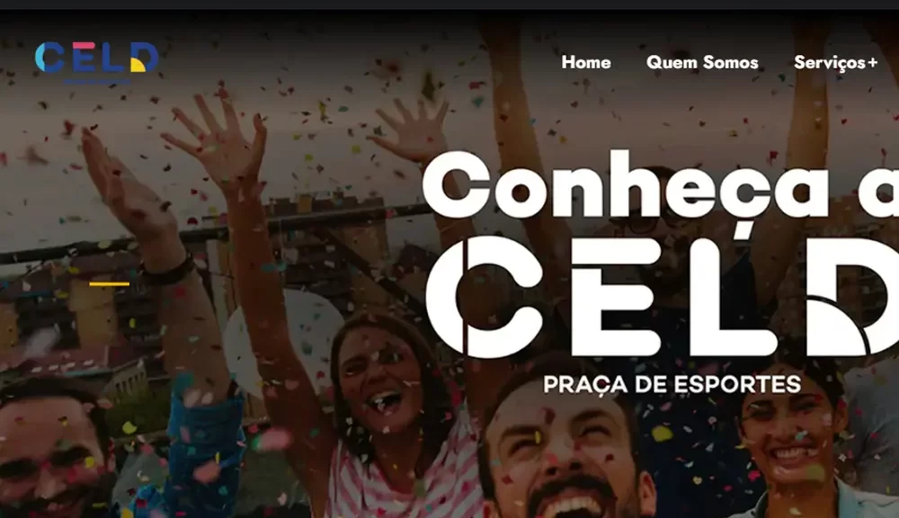 Criamos o site da CELD Praça de Esportes - Agência Next Step: é com prazer que apresentamos o novo site da CELD em Balneário Camboriú - SC.
