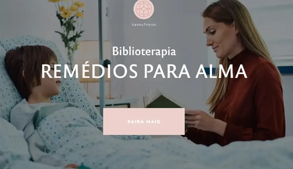 Criamos o site da Karinna Pimenta: Karinna Pimenta é escritora e idealizadora do projeto Histórias que Transcendem, criou a Biblioterapia chamada Remédios Para Alma.