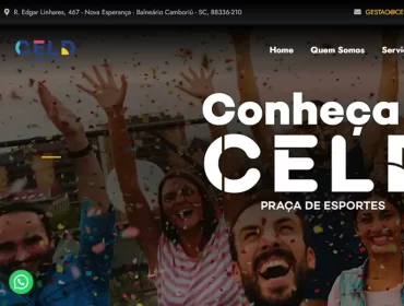 CELD Centro de Lazer - Agência Next Step: criamos o novo site em WordPress para a melhor empresa de lazer na cidade de Blumenau - SC.