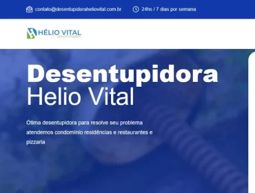Desentupidora Hélio Vital - Agência Next Step: criamos o site da empresa de Fortaleza - CE que precisava vender seus serviços online!