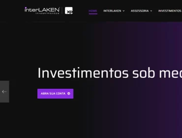 InterLAKEN Investimentos - Agência Next Step: criamos um site novinho para empresa de investimentos de São Paulo apresentar seus serviços.