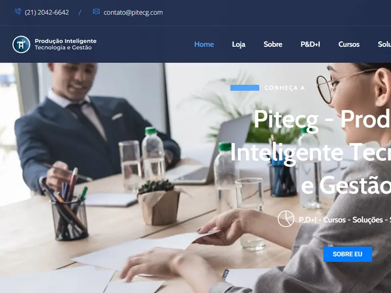 PITECG Produção Inteligente - Agência Next Step: criamos o site novo em WordPress da empresa de cursos de ESG do Rio de Janeiro.