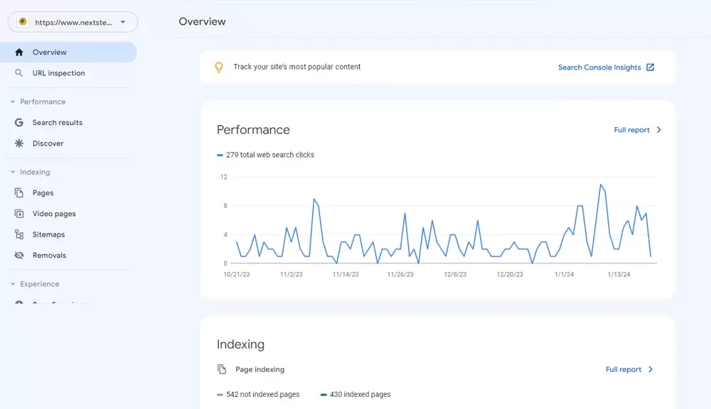 Google Search Console o que é? Agência Next Step: conheça a ferramenta do Google para você colocar seu site no topo da busca orgânica!