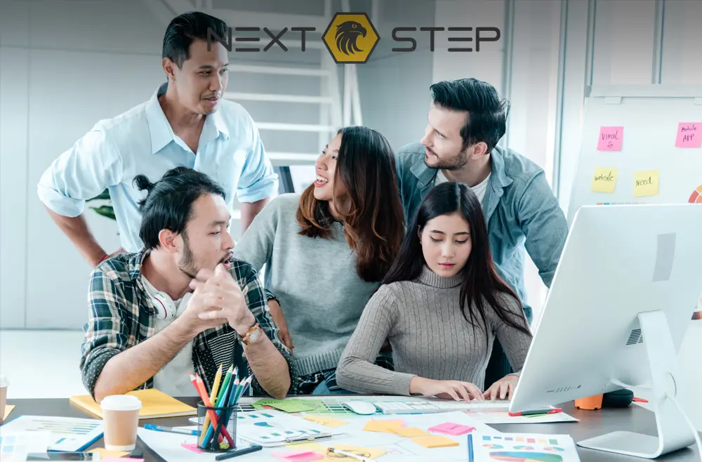 Agência de criação e design - Agência Next Step: criação de layouts, letras, logos, ilustrações e tudo o que precisar para identidade visual!
