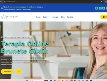 Brunete Gildin - Agência Next Step: criamos o site da psicóloga Brunete Gildin, uma experiente psicóloga clínica online!