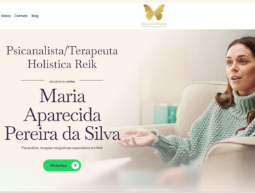 Criamos o site da Psicanalista Maria Aparecida Pereira da Silva - Agência Next Step: veja como ficou o novo site da Psicanalista Mineira.