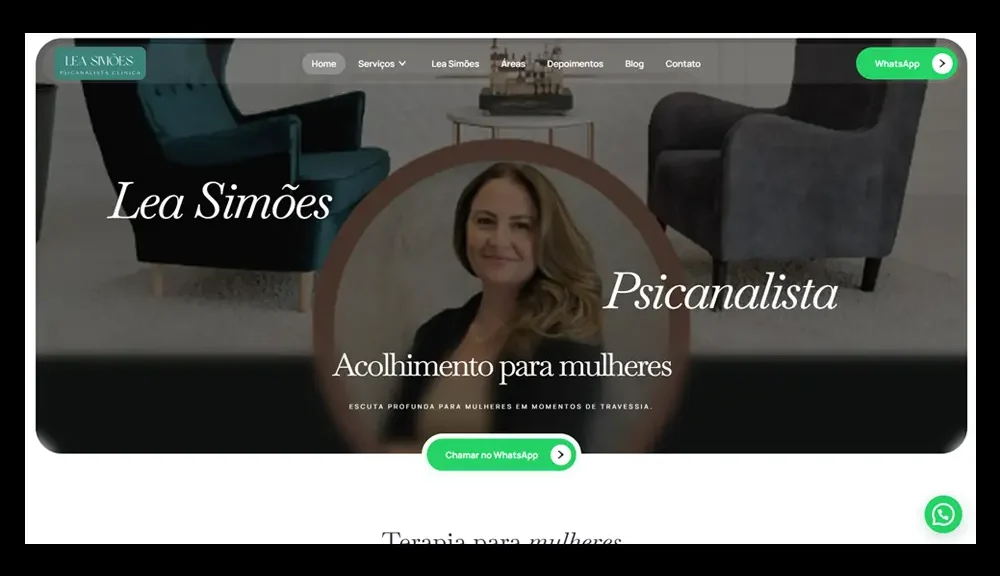 Criamos o site da Psicanalista Lea Simões - Agência Next Step, a terapeuta psicanalítica nos procurou para fazer o seu novo site, confira!