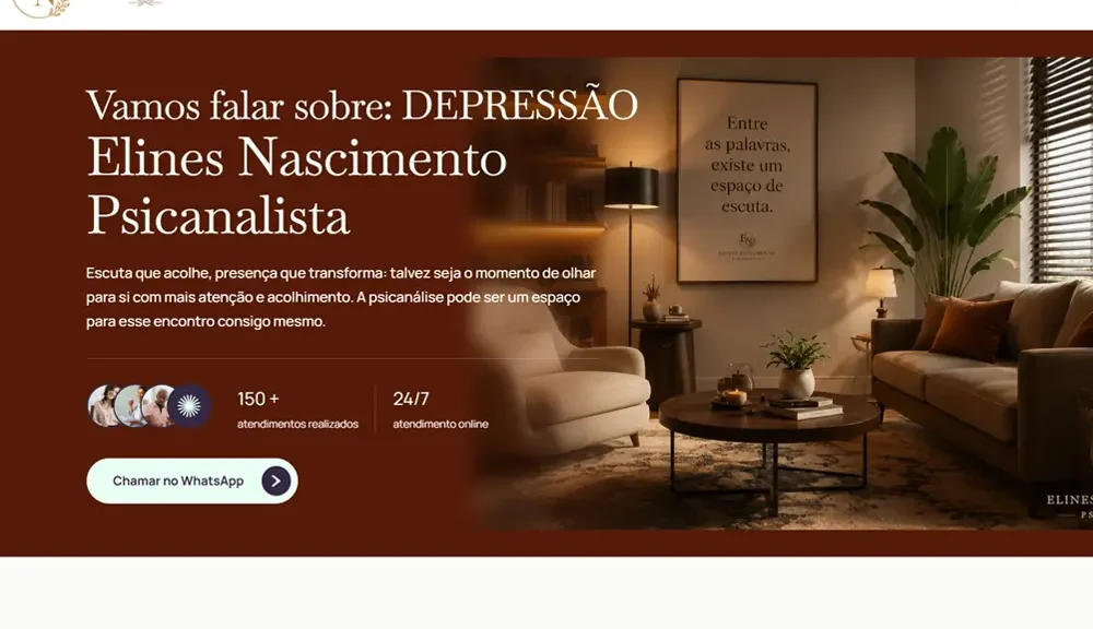 Criamos o site da Elines Nascimento - Entre as Palavras - Agência Next Step: somos especialistas em criar experiências online para terapeutas