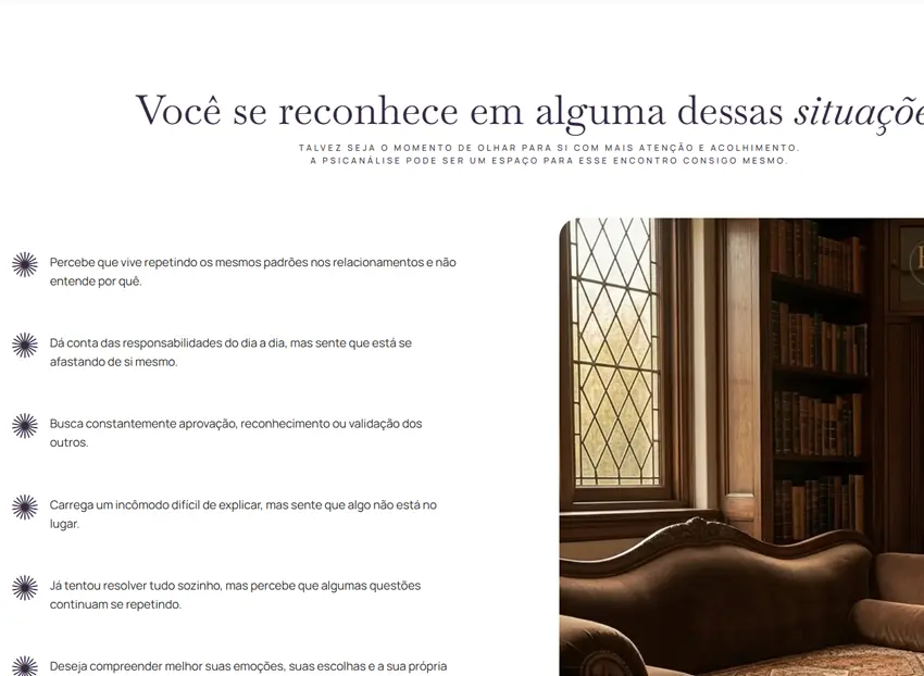 Criamos o site da Elines Nascimento - Entre as Palavras - Agência Next Step: somos especialistas em criar experiências online para terapeutas