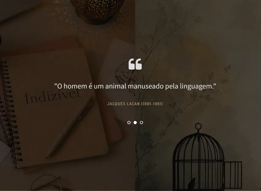 Criamos o site da Naíra Lemes - Indizível - Agência Next Step: marketing digital para psicólogas, psicanalistas e terapeutas, confira!