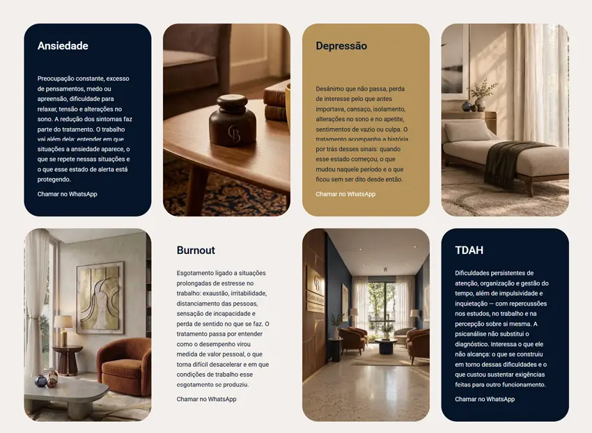 Criamos o site da Clarice Bulhões - Agência Next Step: especialista em tecnologia, design e marketing de busca para psicólogas e psicanalistas